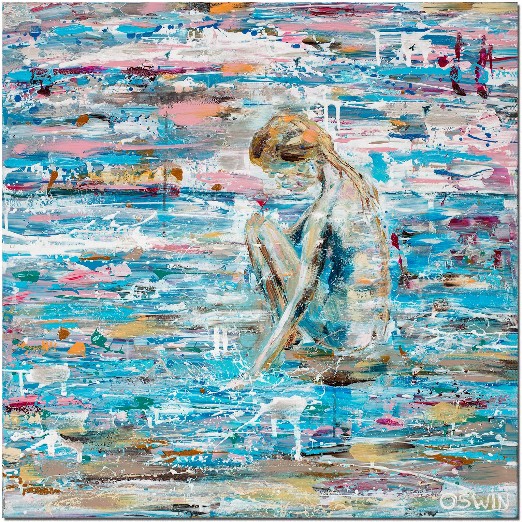 DREAMS AT SEA - Oswin Gesselli Female nude connected with the sea