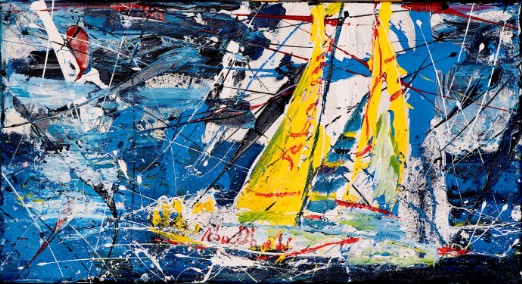 SAILING - Oswin Gesselli - Sailing art Sail art - Sailboat - Sailing competition